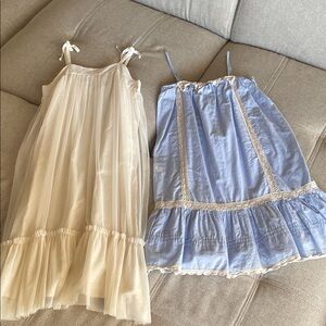 Crewcuts + Gap girls size 6-7 drop waist dress bundle